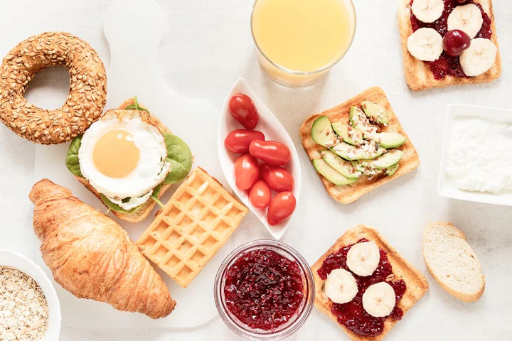 flat lay frame breakfast delicacy 1
