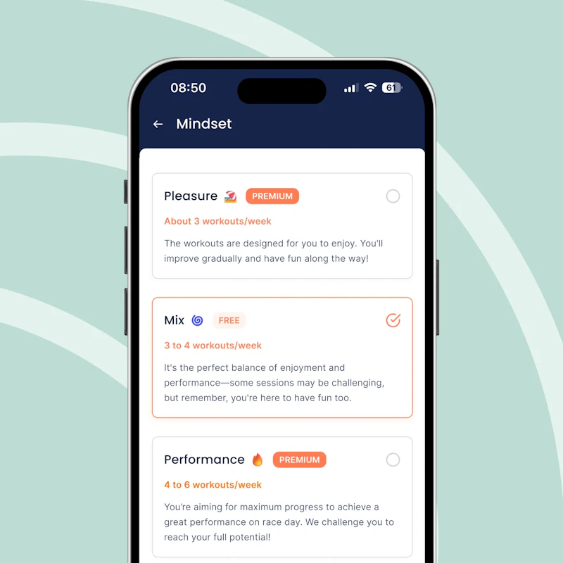 features runner profile training features