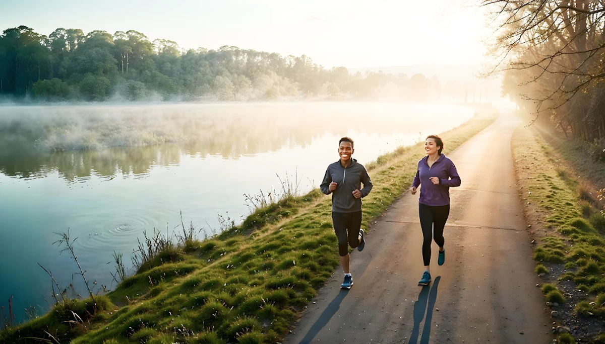 healthy lifestyle running outdoors 2