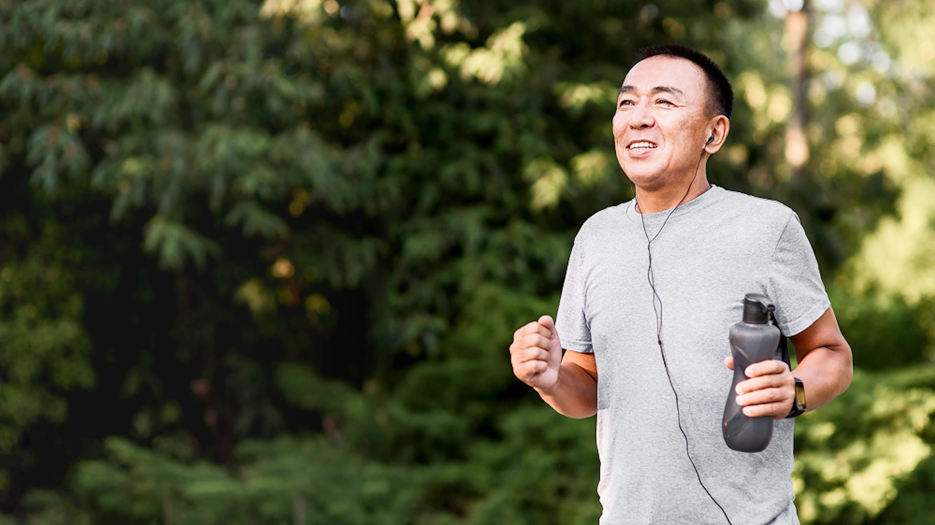 medium shot man running park 1