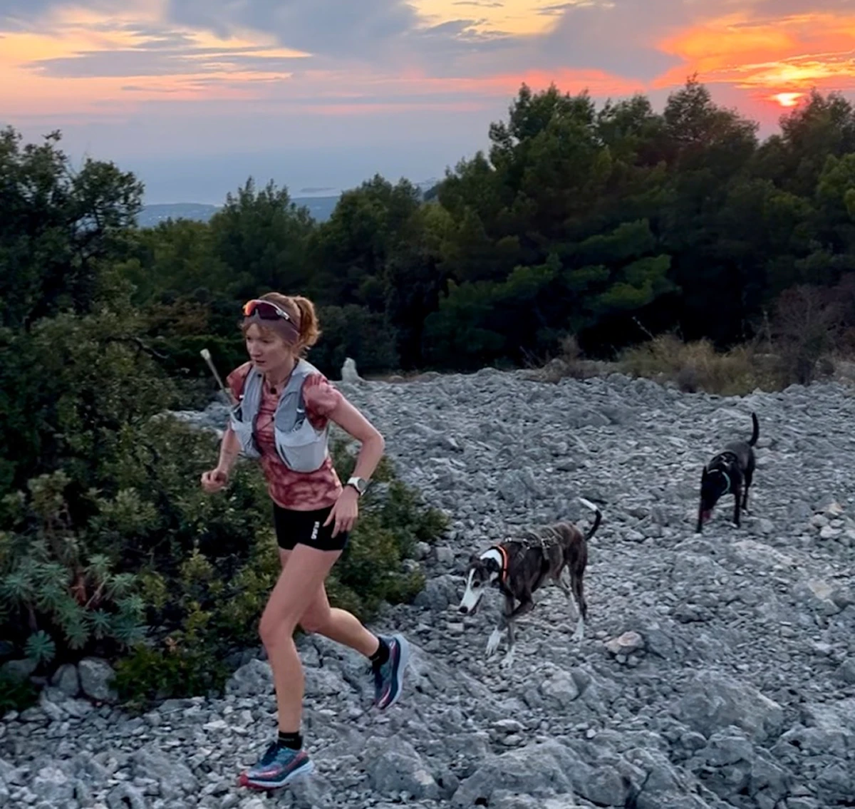 courir avec son chien