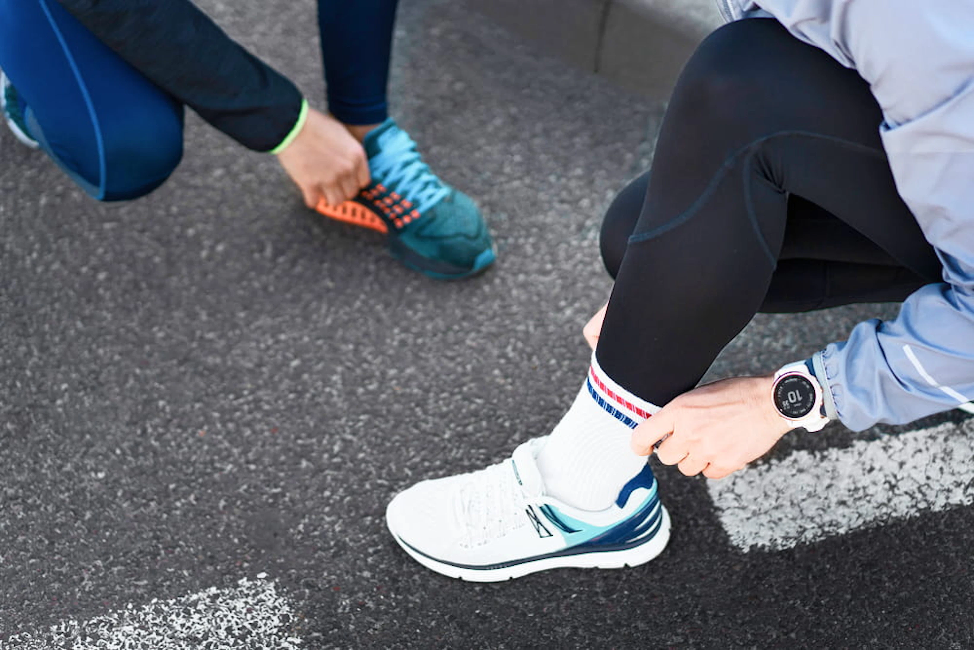 high angle people working out together 1