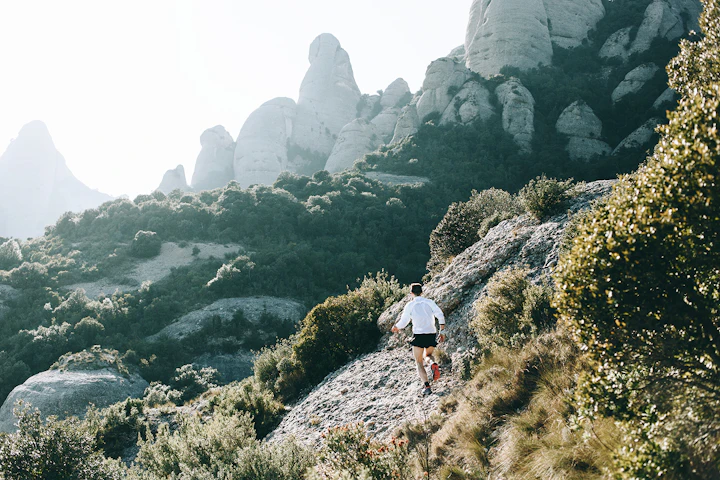 courir en descente