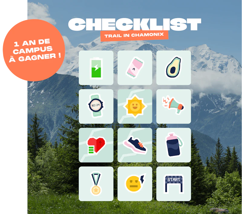 campus utmb bingo checklist trail
