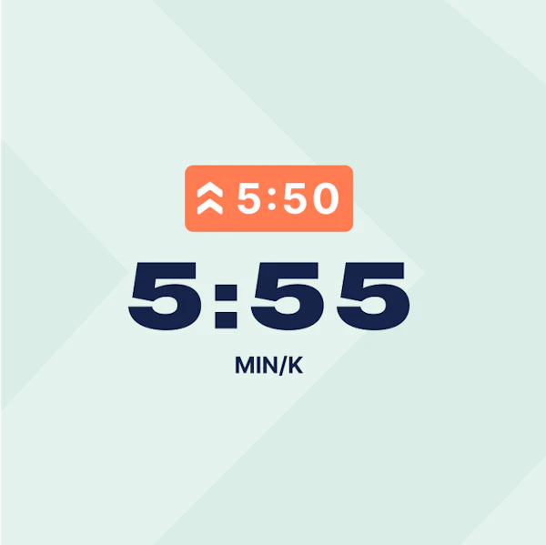 Activity tracker real-time pace