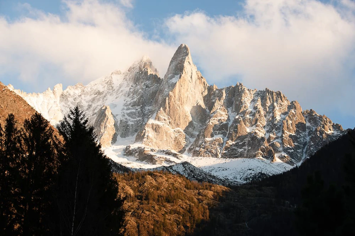 scenic view snow covered peaks aiguille verte french alps 1