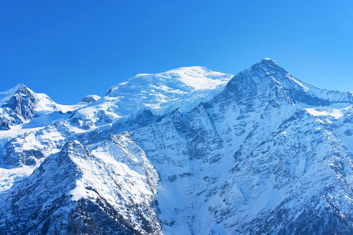 view mont blanc from chamonix france 1