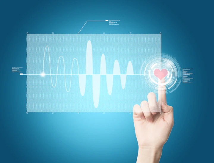finger pressing virtual heart see graph 1