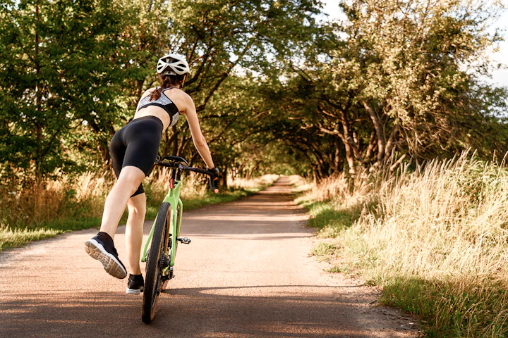 course à pied et vélo