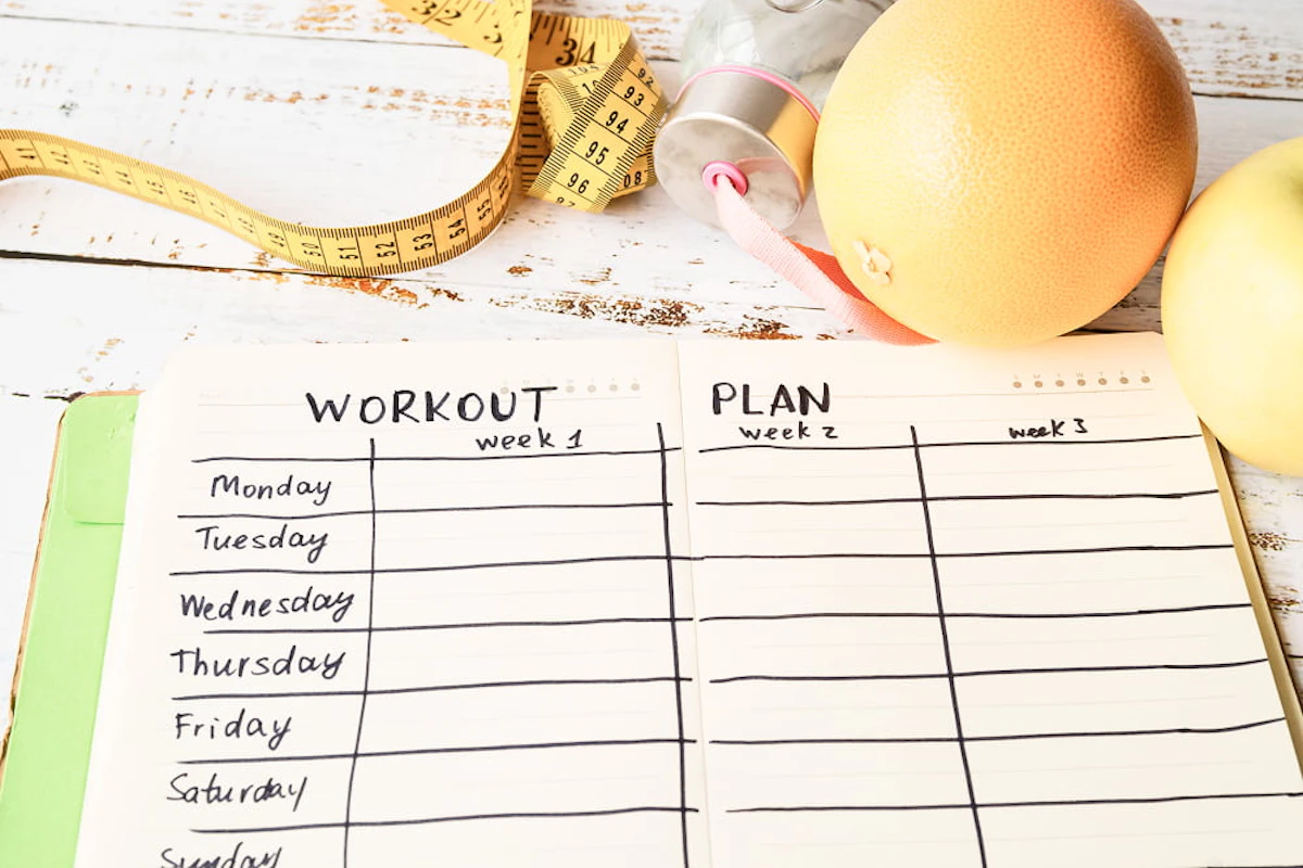 workout plan template with modern style 1