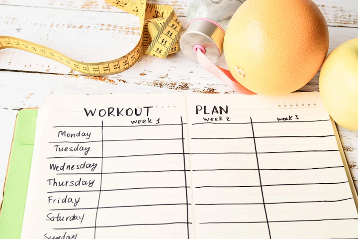 workout plan template with modern style 1