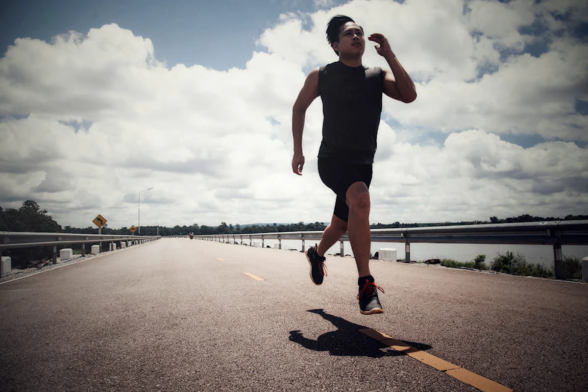 sport man with runner street be running exercise 1