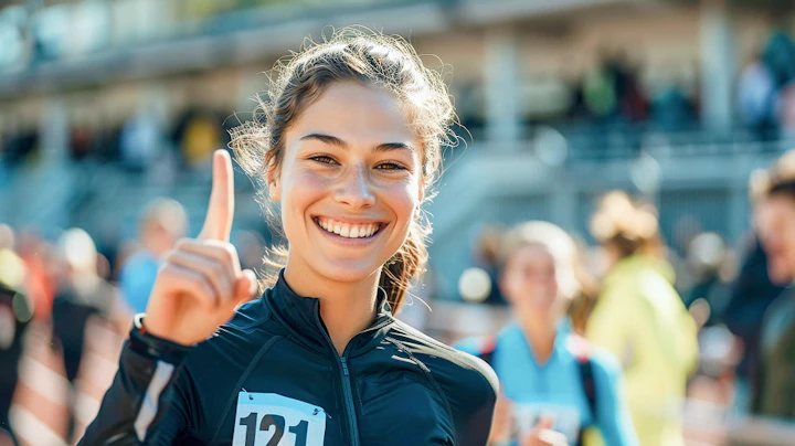 portrait woman competing olympic games 1