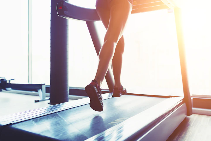 fitness girl running treadmill 1