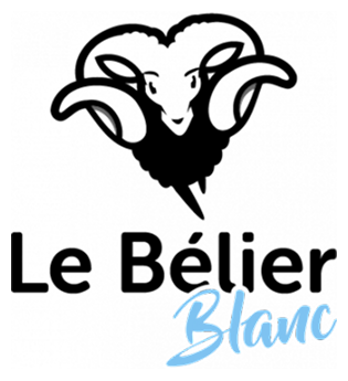 logo belier blanc
