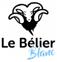 logo belier blanc