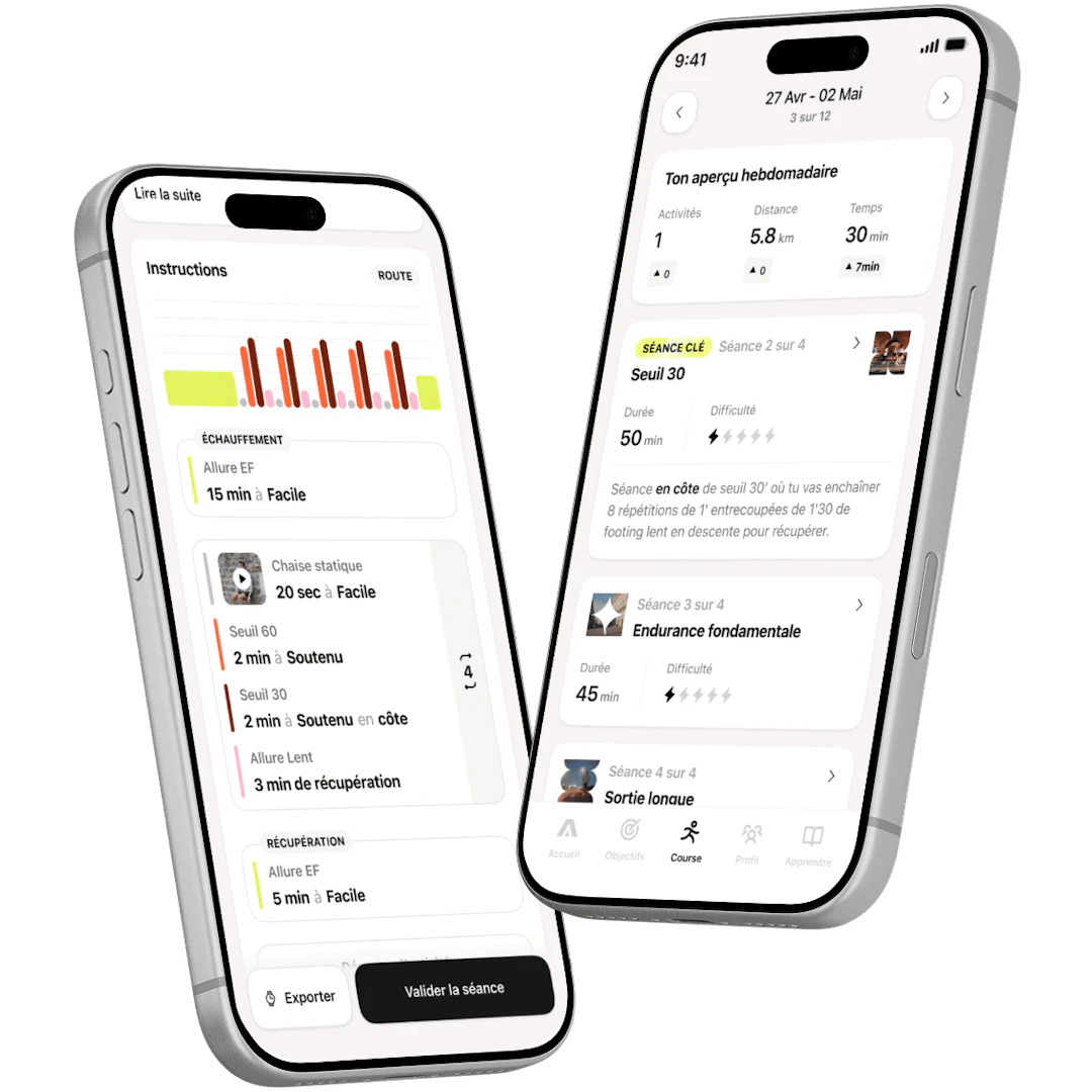 Ecrans application Campus Coach