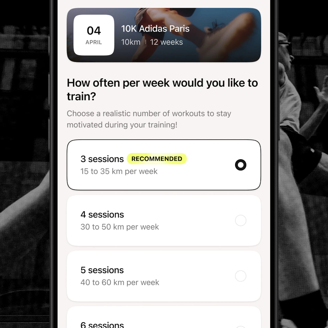 number of sessions per week campus coach
