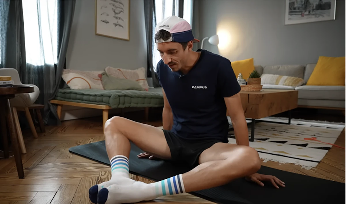 routine mobilité hanche : papillon