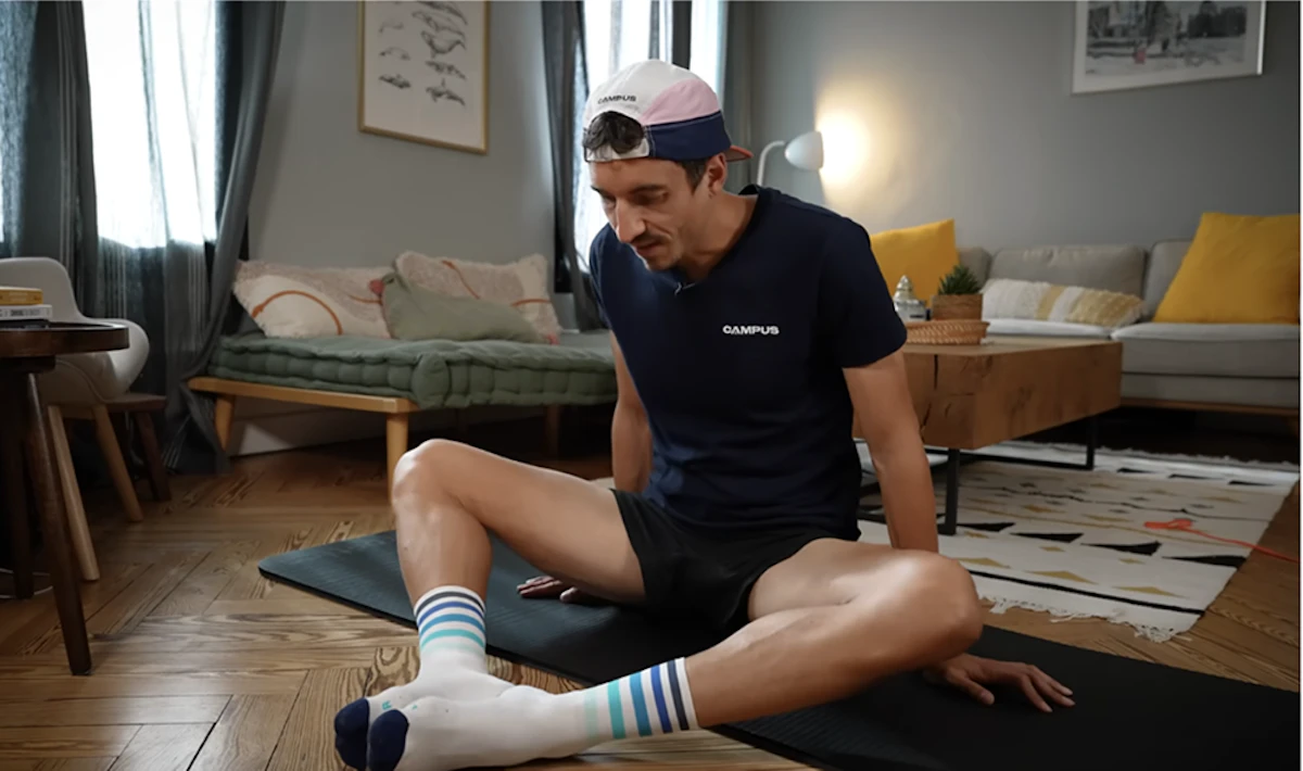 routine mobilité hanche : papillon