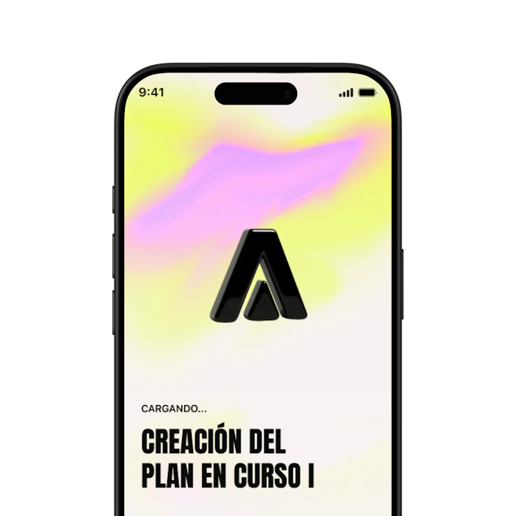 pantalla de creacion del plan de entrenamiento de la aplicacion campus coach