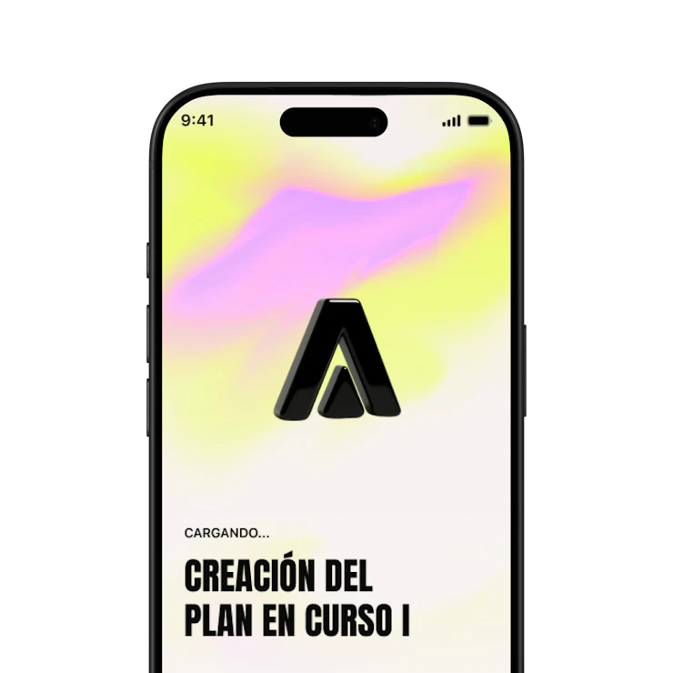 pantalla de creacion del plan de entrenamiento de la aplicacion campus coach