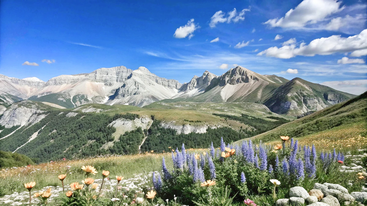 Les Pyrénées dévoilent des panoramas sauvages mêlant sommets rocheux, forêts et alpages.