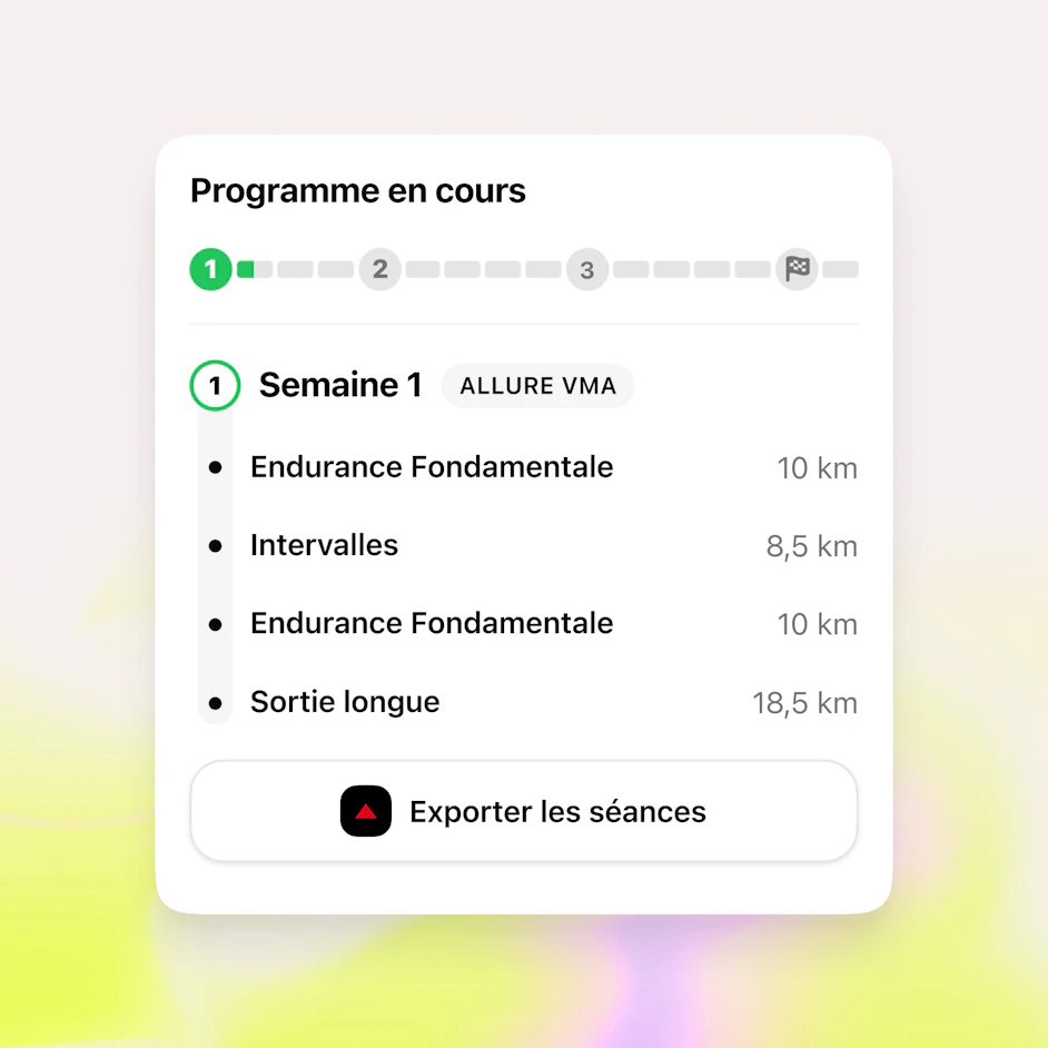 programme en cours ecran accueil application campus coach