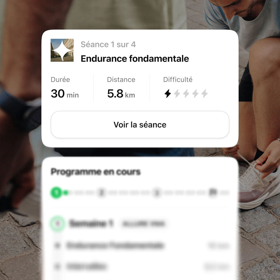 seance endurance fondamentale ecran accueil application campus coach
