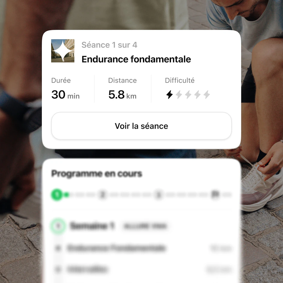 seance endurance fondamentale ecran accueil application campus coach
