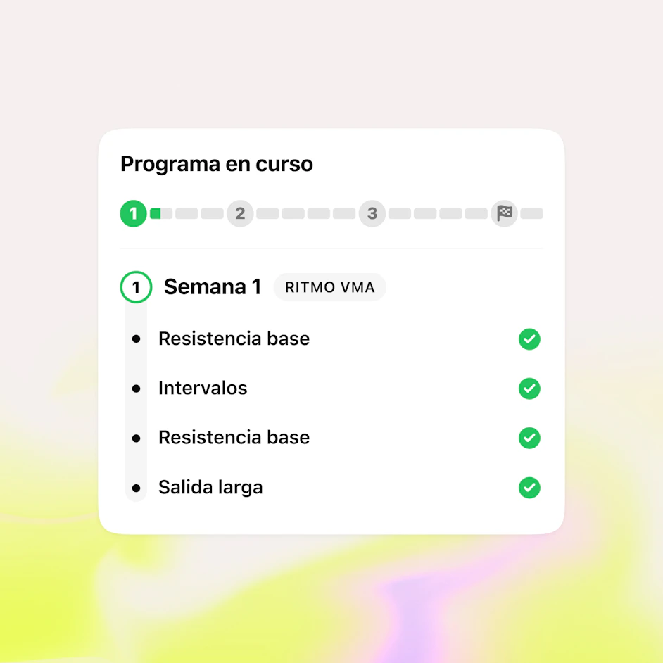 programa en curso pantalla de inicio aplicacion campus coach
