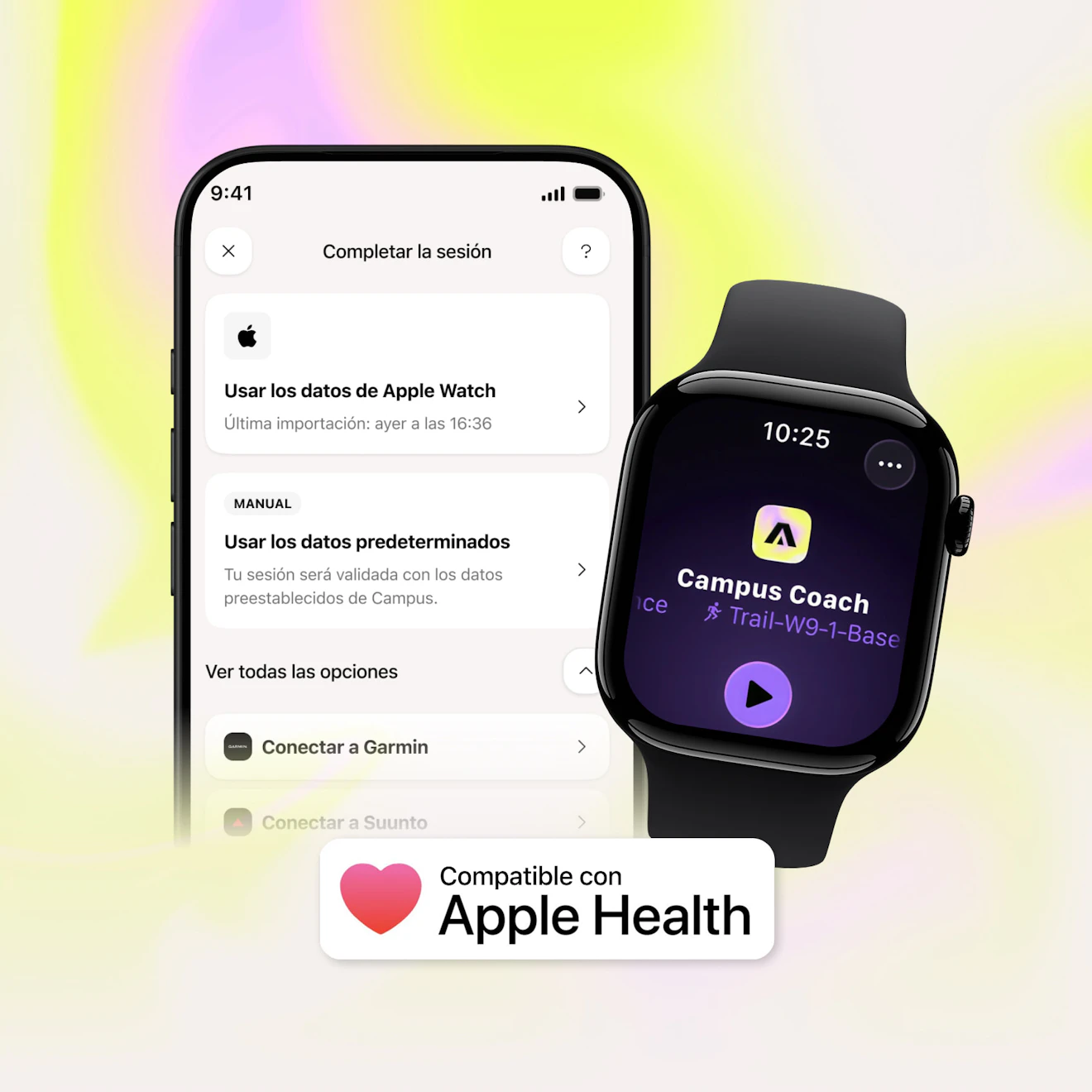 captura de pantalla de la autorizacion de sincronizacion de healthkit para la aplicacion campus coach