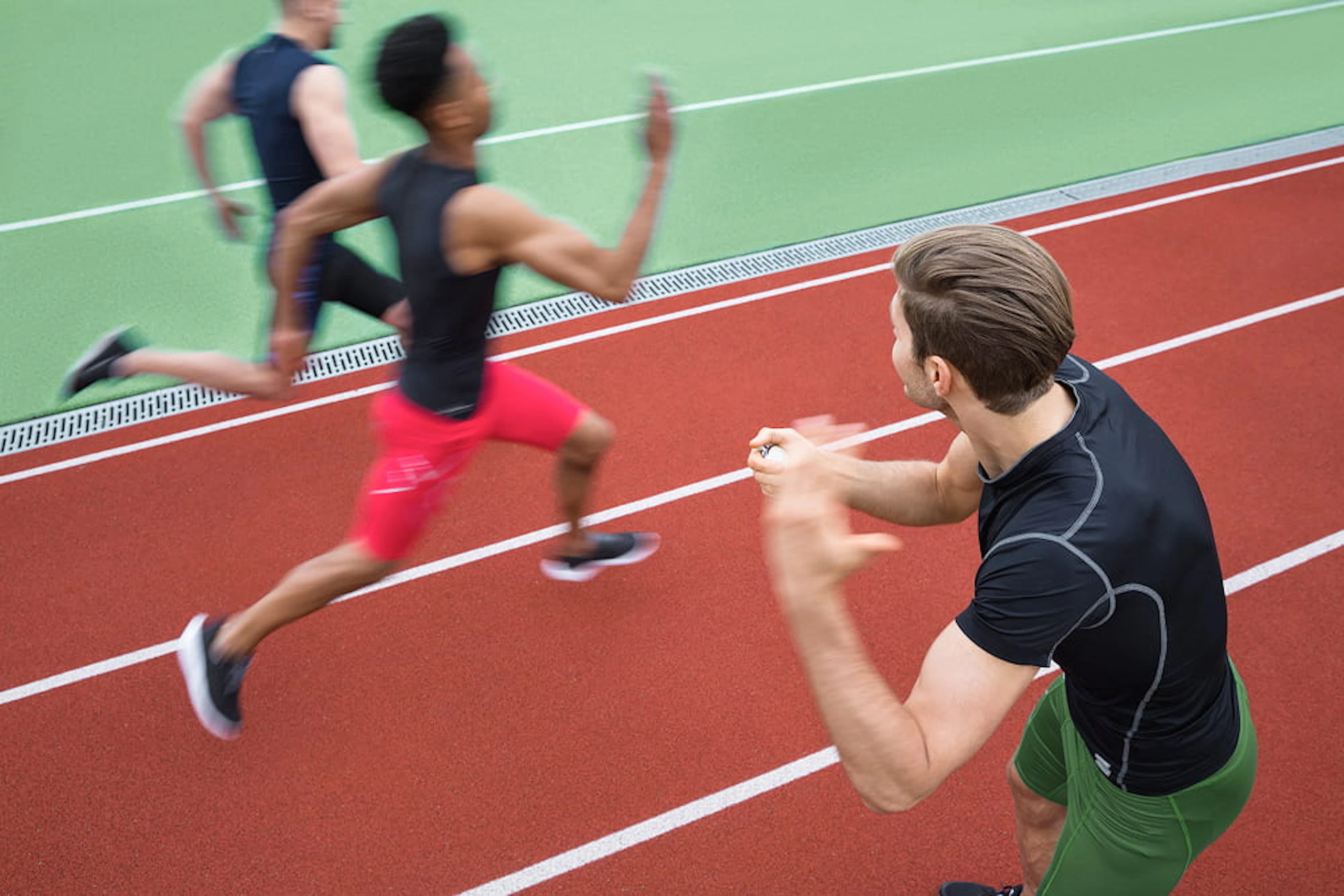 sprinters chronometres piste