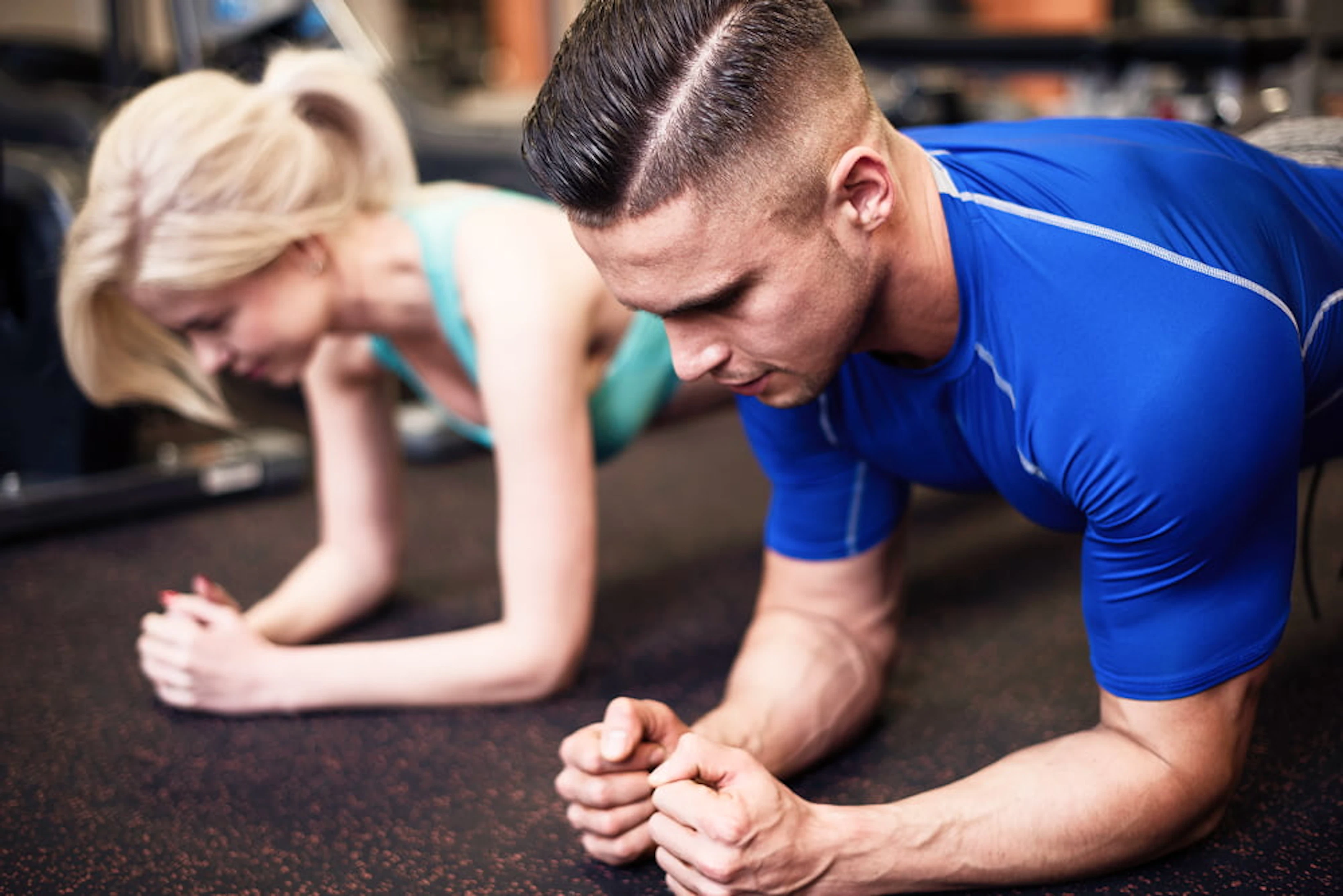 homme femme gainage