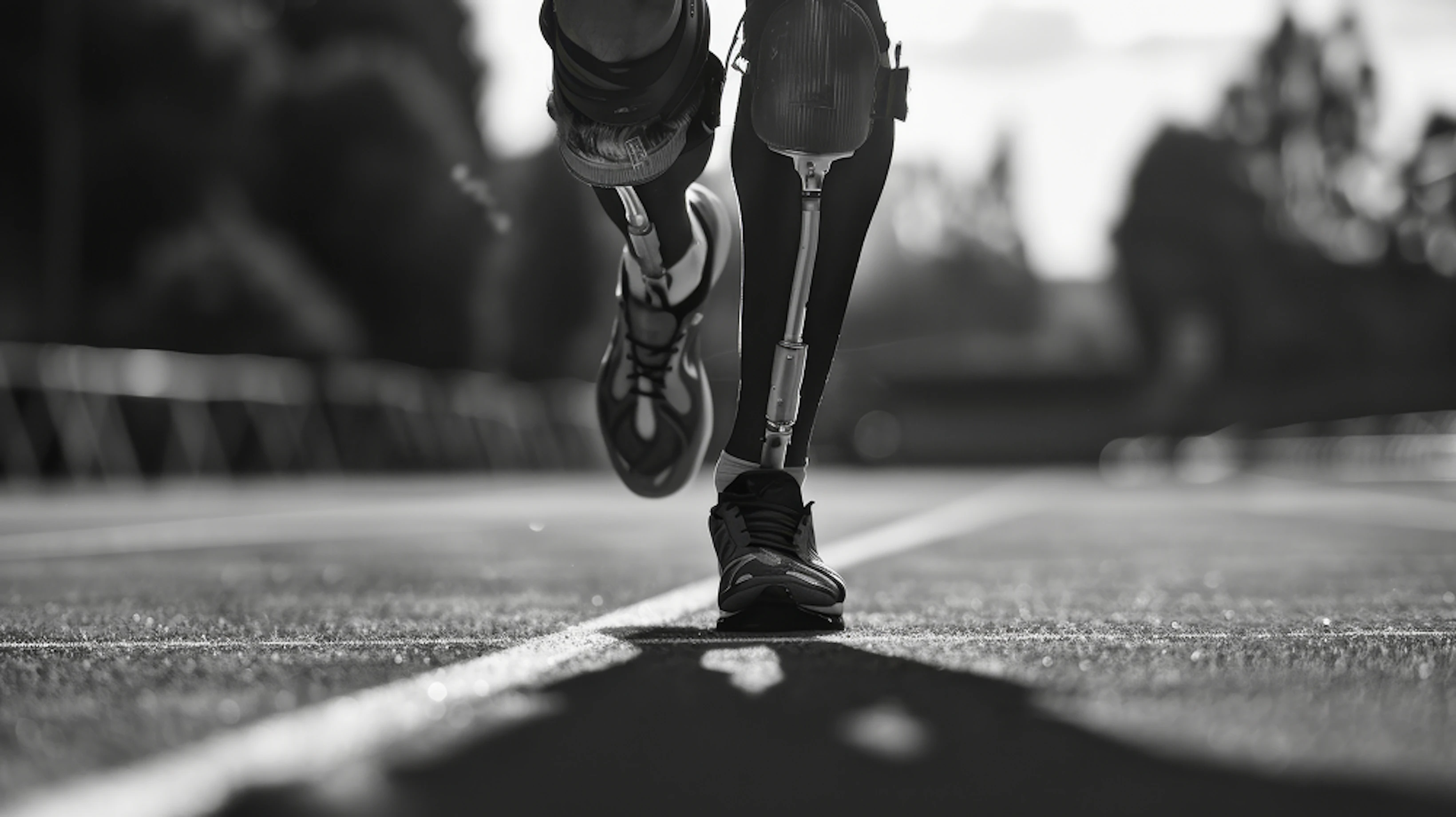 jambes athlete piste