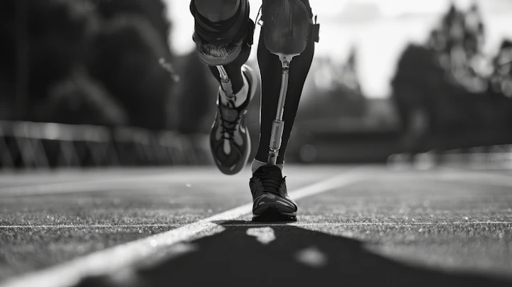 jambes athlete piste