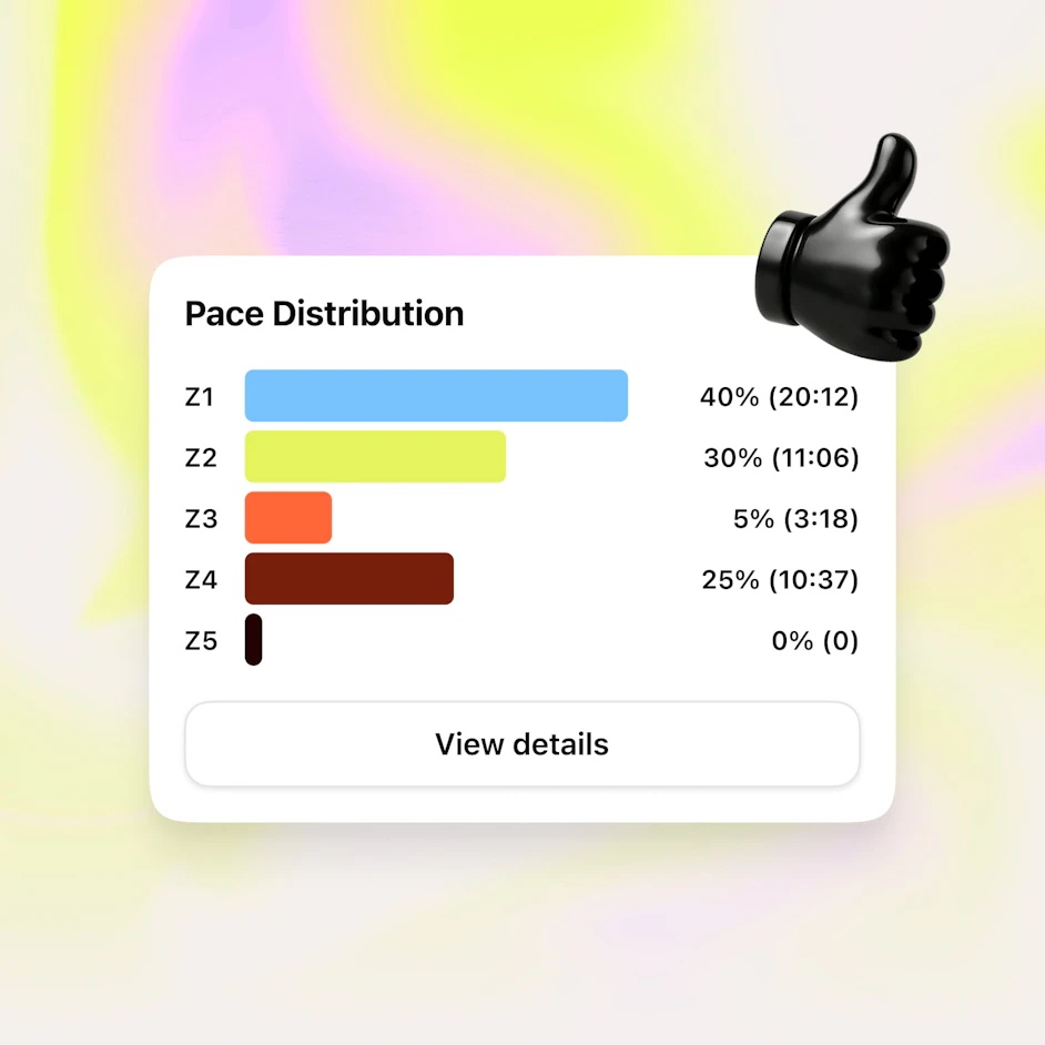 visual pace distribution session summary campus coach app