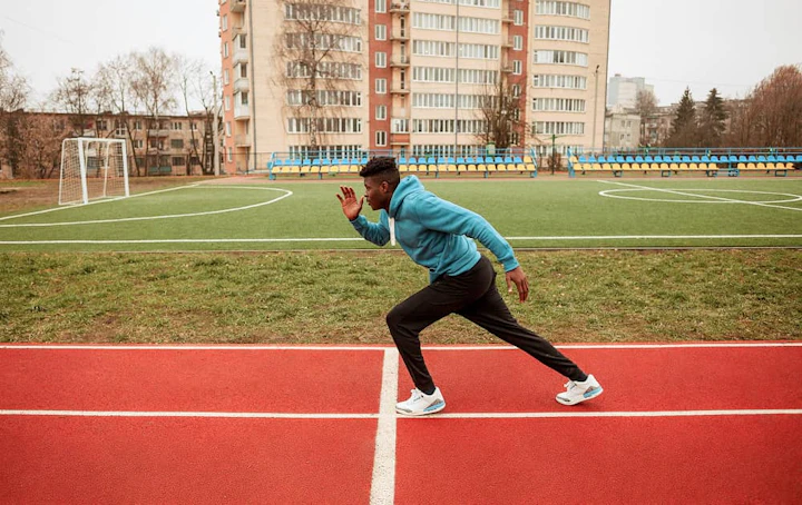 homme piste athletisme stade