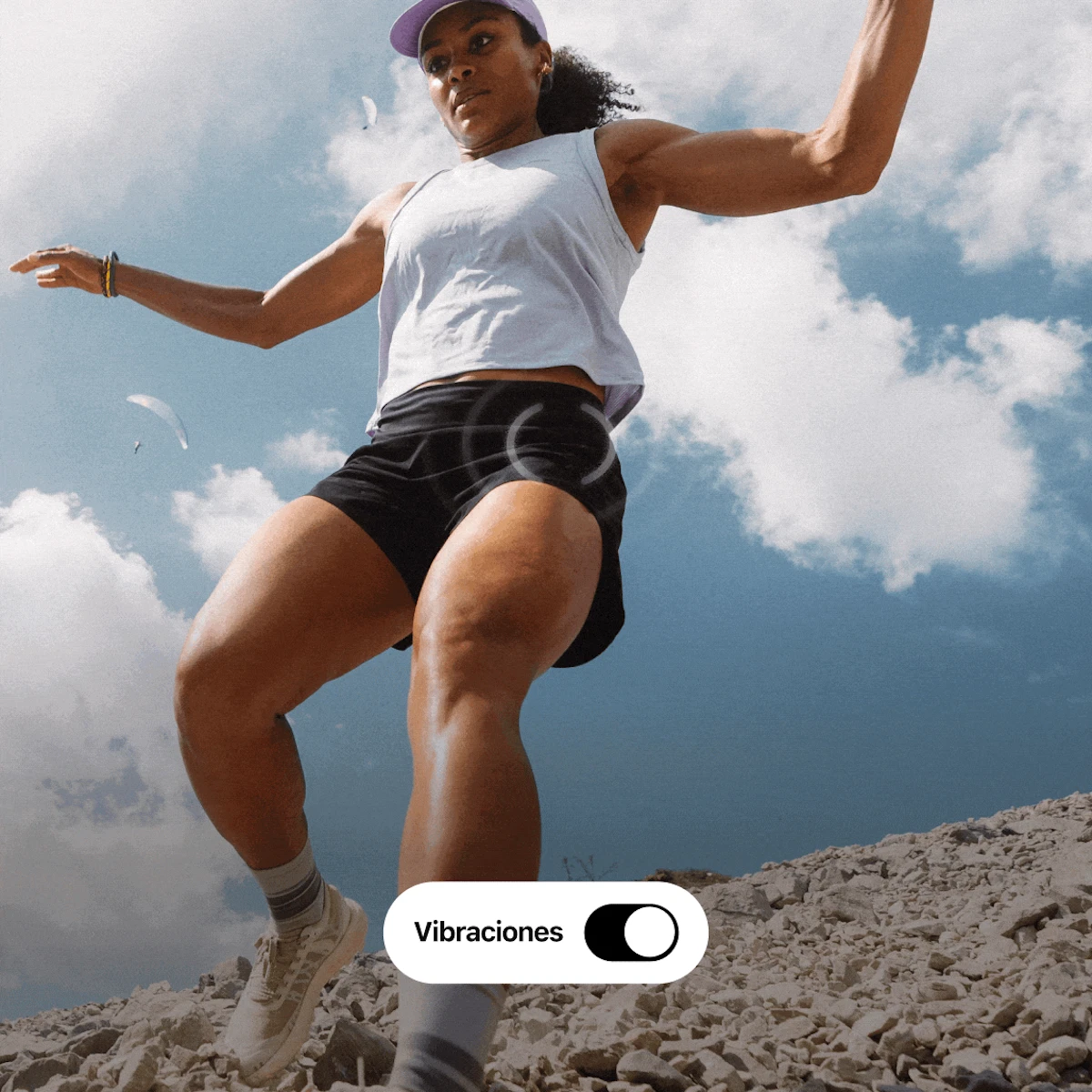 aplicacion de seguimiento de vibraciones para correr y entrenador en el campus gif