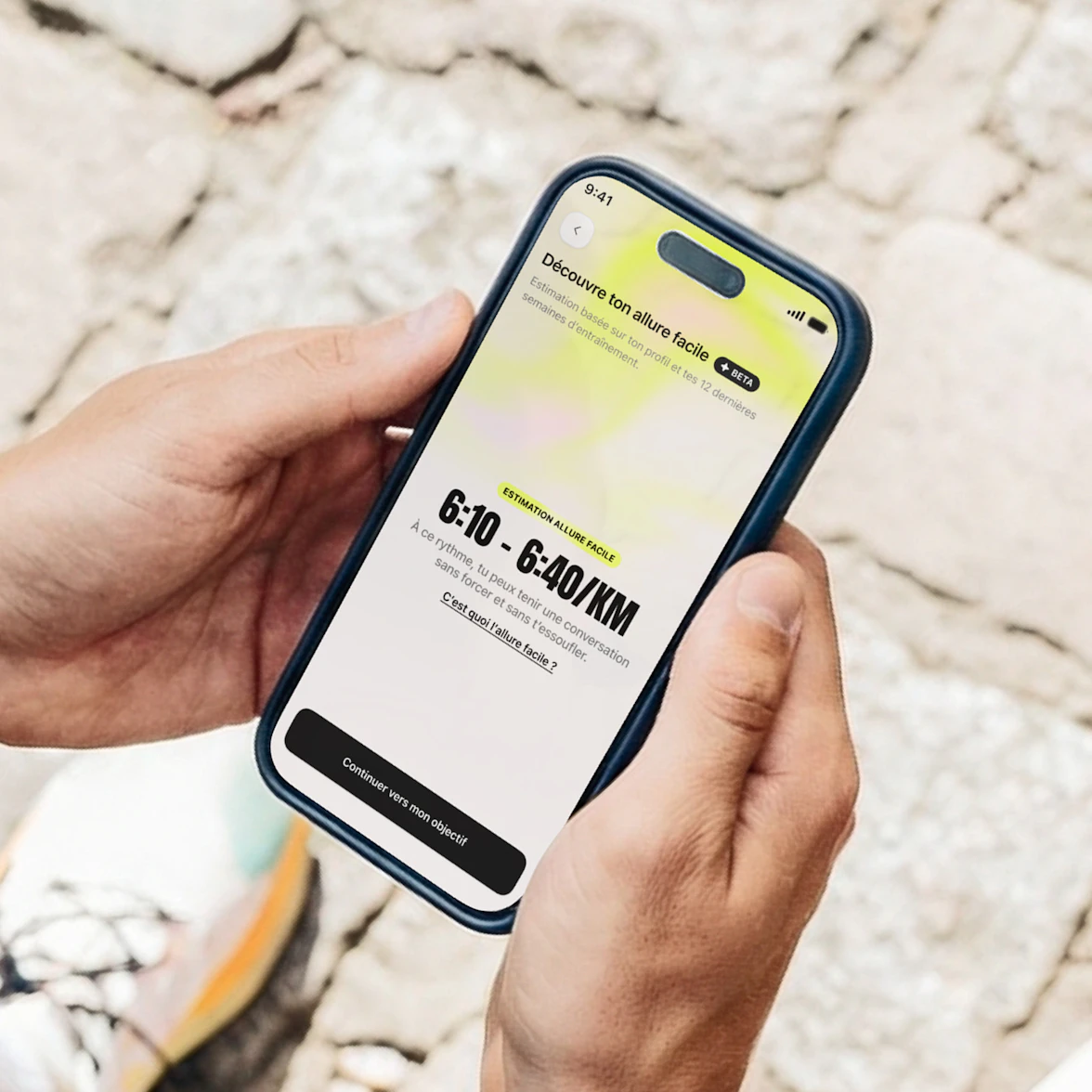 decouvre ton allure facile estimation niveau application campus coach