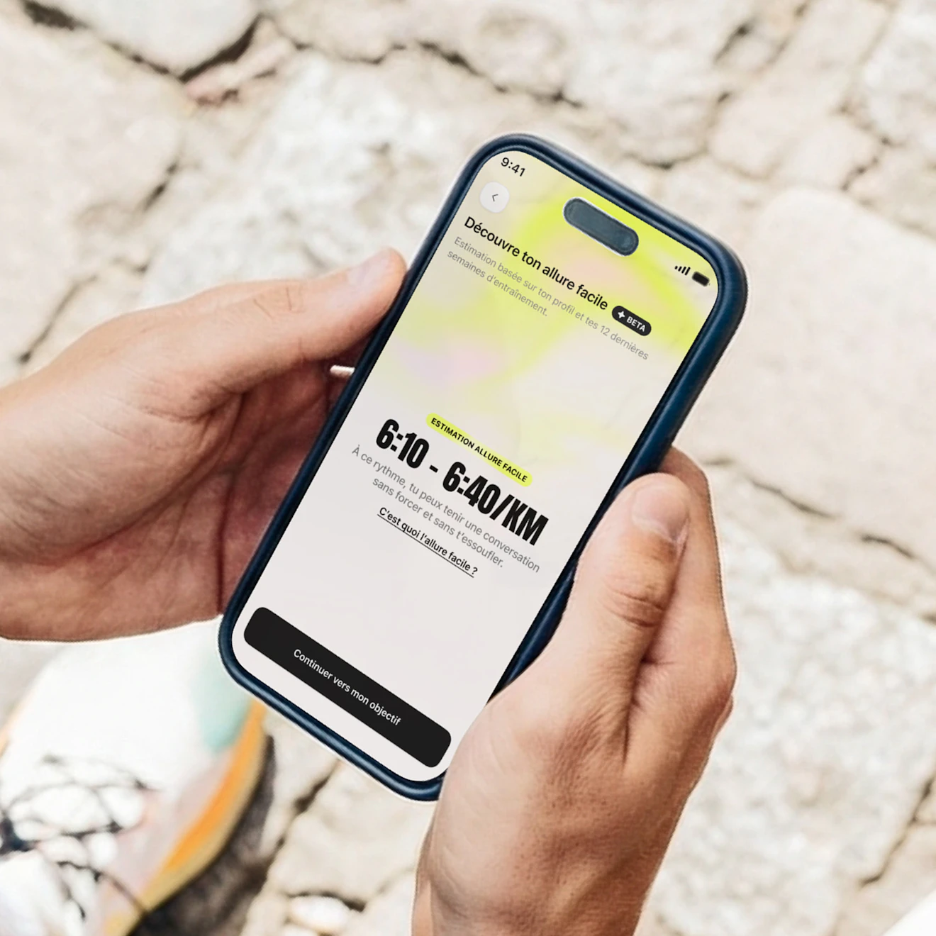 decouvre ton allure facile estimation niveau application campus coach