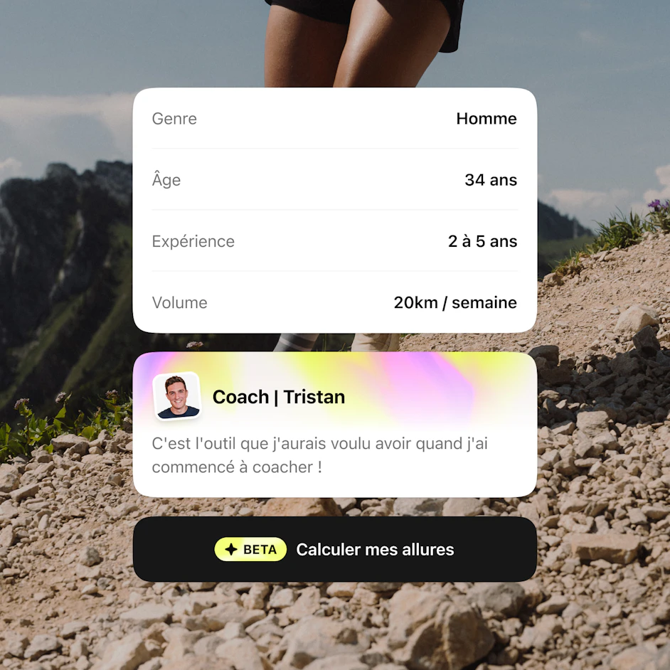 profil coureur calculer mes allures sans chrono application campus coach