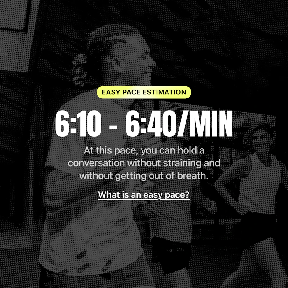 easy pace estimation without 1500m test campus coach app
