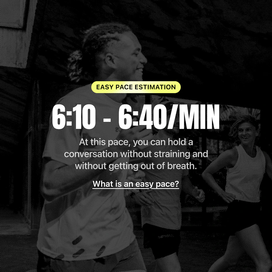 easy pace estimation without 1500m test campus coach app