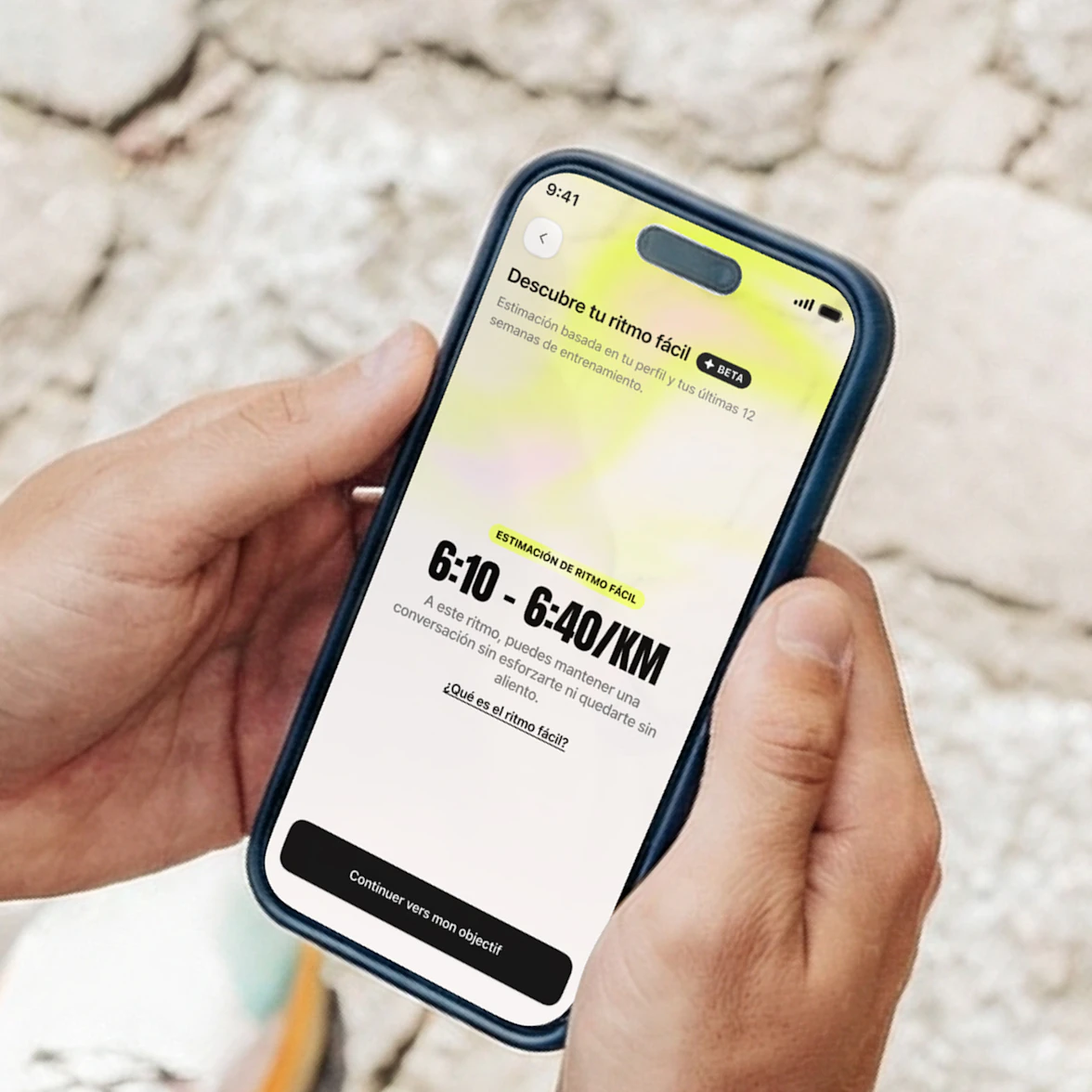 descubre tu ritmo facil estimacion nivel campus coach app