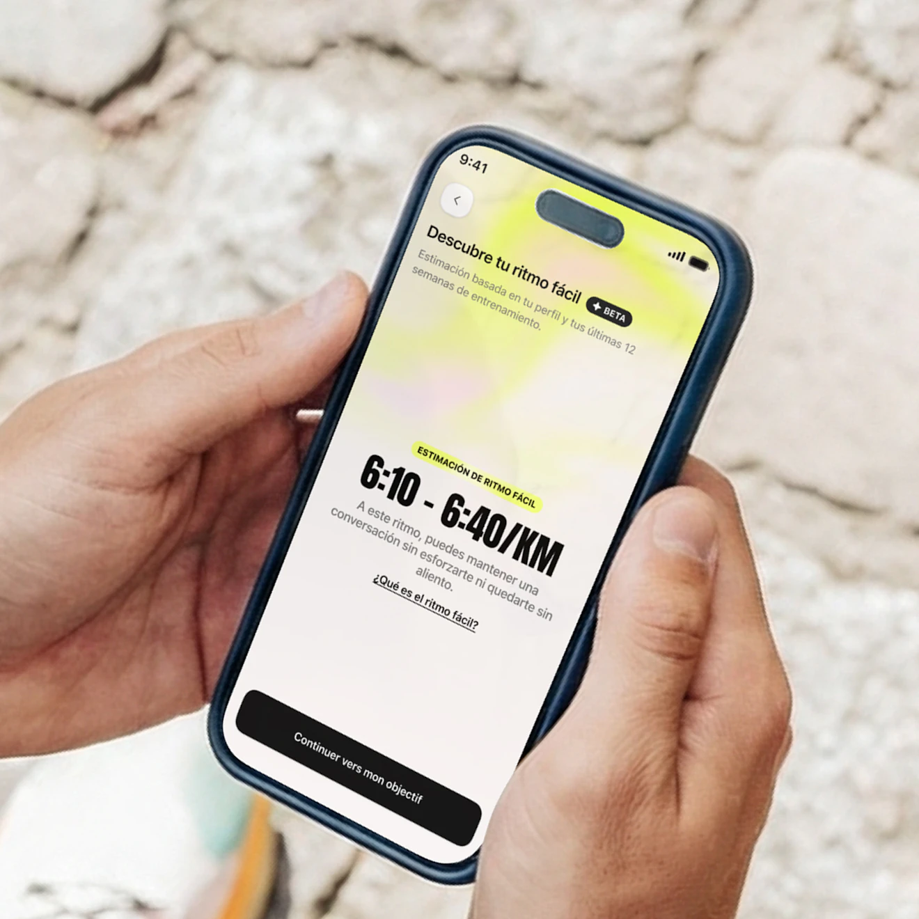 descubre tu ritmo facil estimacion nivel campus coach app
