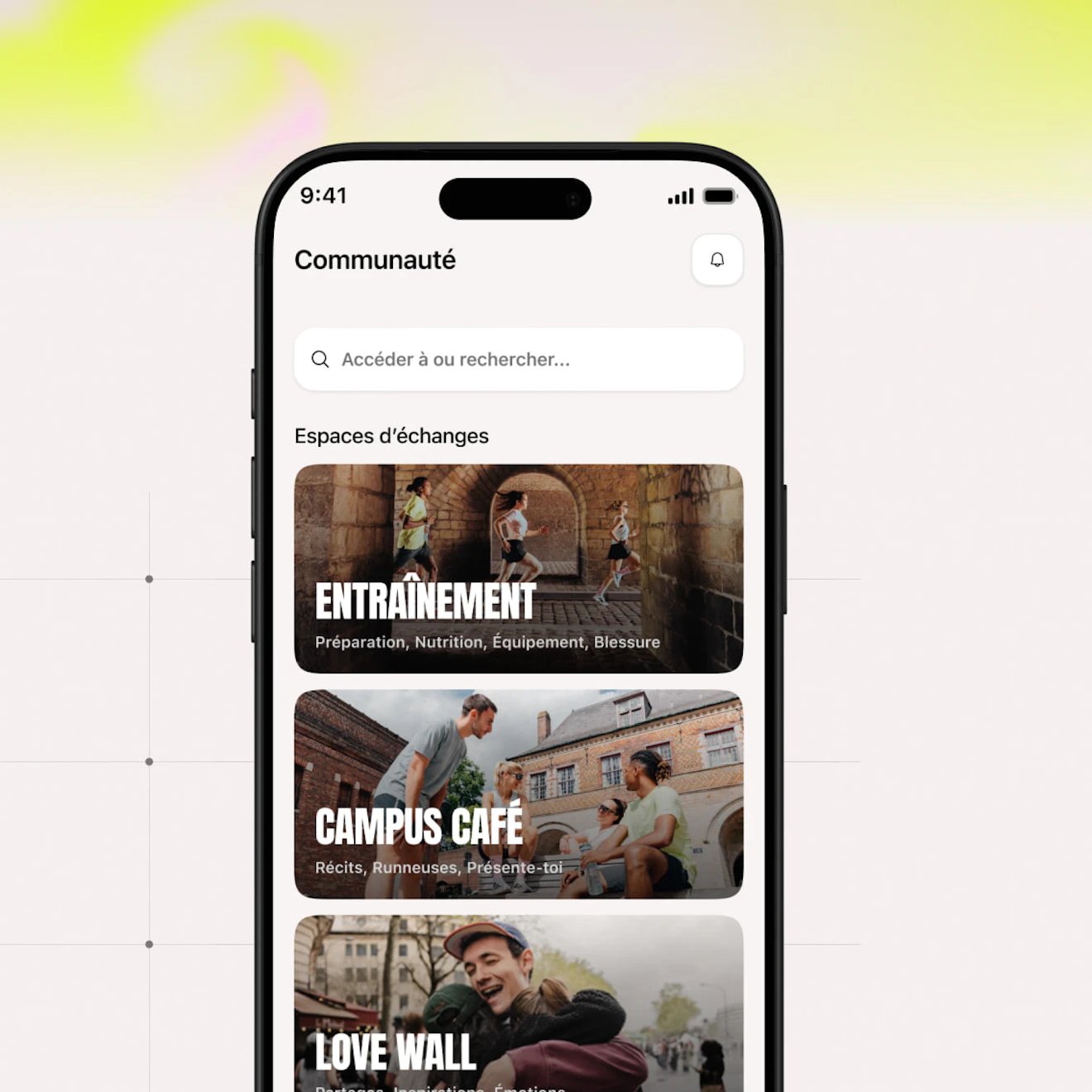 espaces dechange communaute in app campus coach