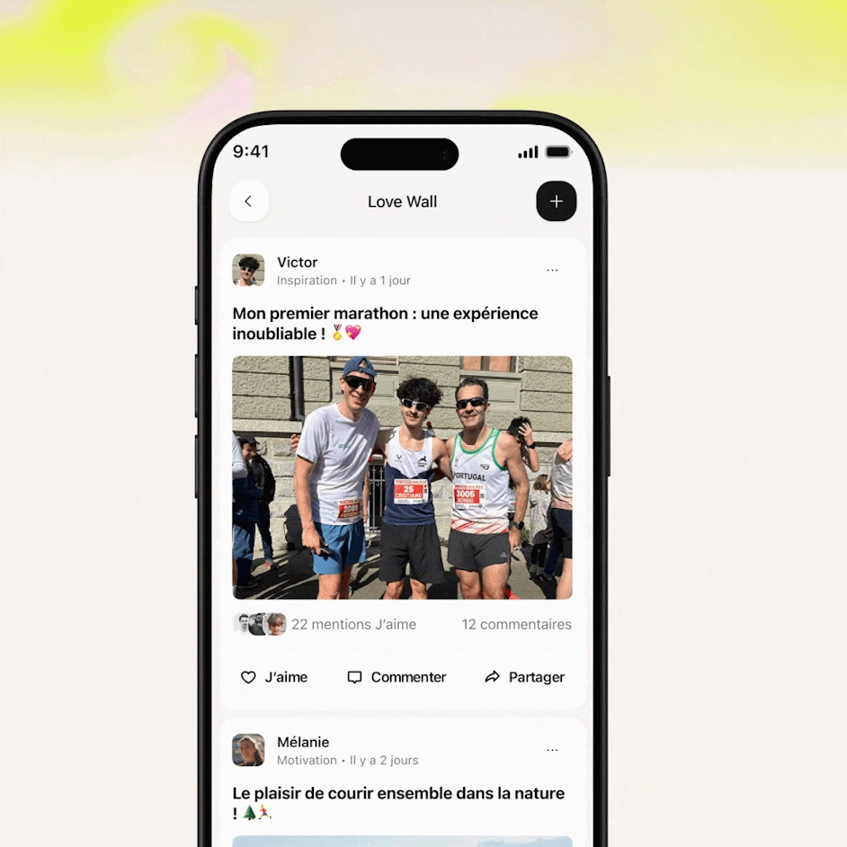 love wall communaute in app campus coach