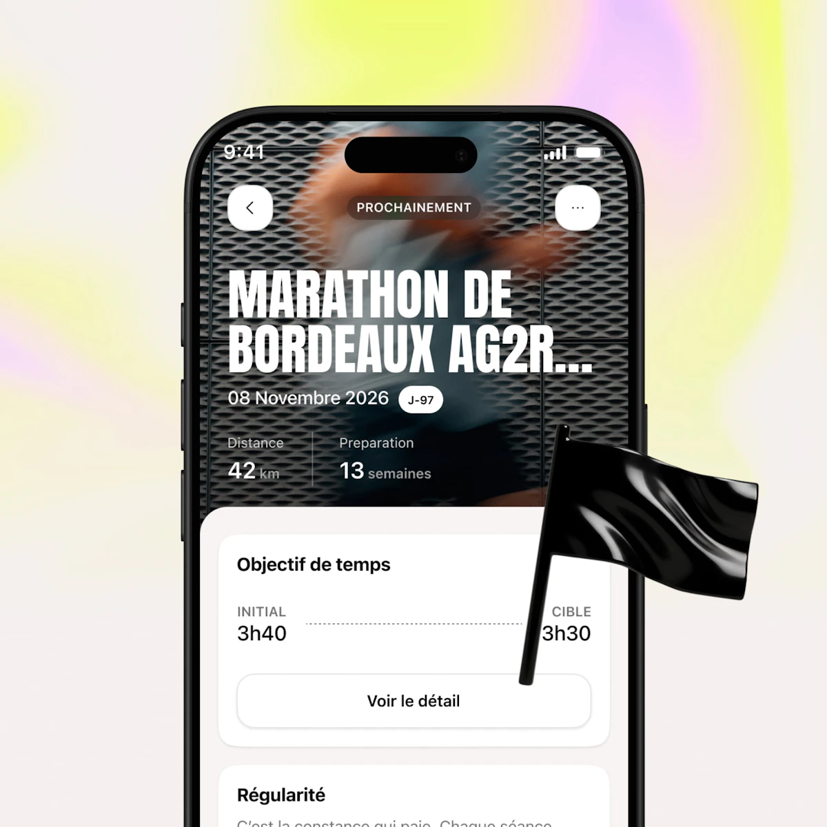 ecran objectif cree marathon bordeaux application campus coach