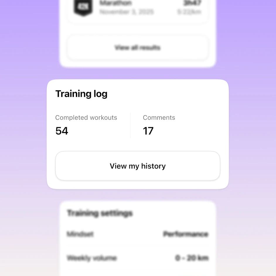 visual access training log campus coach app